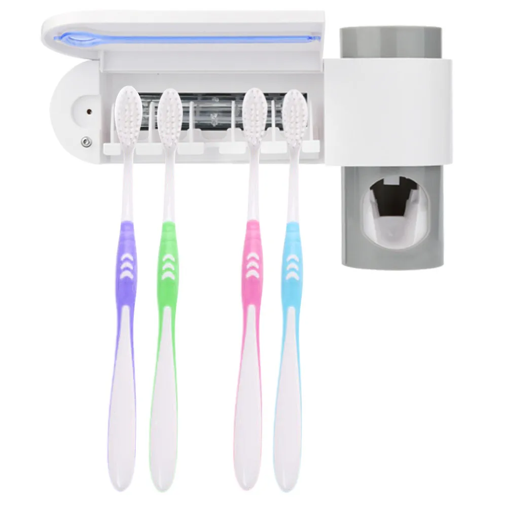 1 Set Dental UV Ultraviolet Toothbrush Sanitizer Sterilizer Cleaner Storage Holder bathrooom tooth brush sterilize rack shelf | Дом и сад