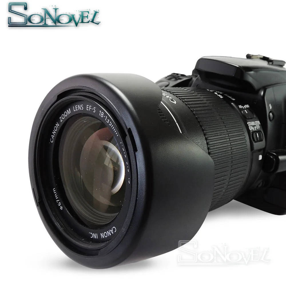 2 шт. EW 73B бленда для объектива Canon EOS EF S 17 85 мм F4 5.6 18 135 f/3 5 6 IS объектив и 800D 760D 750D