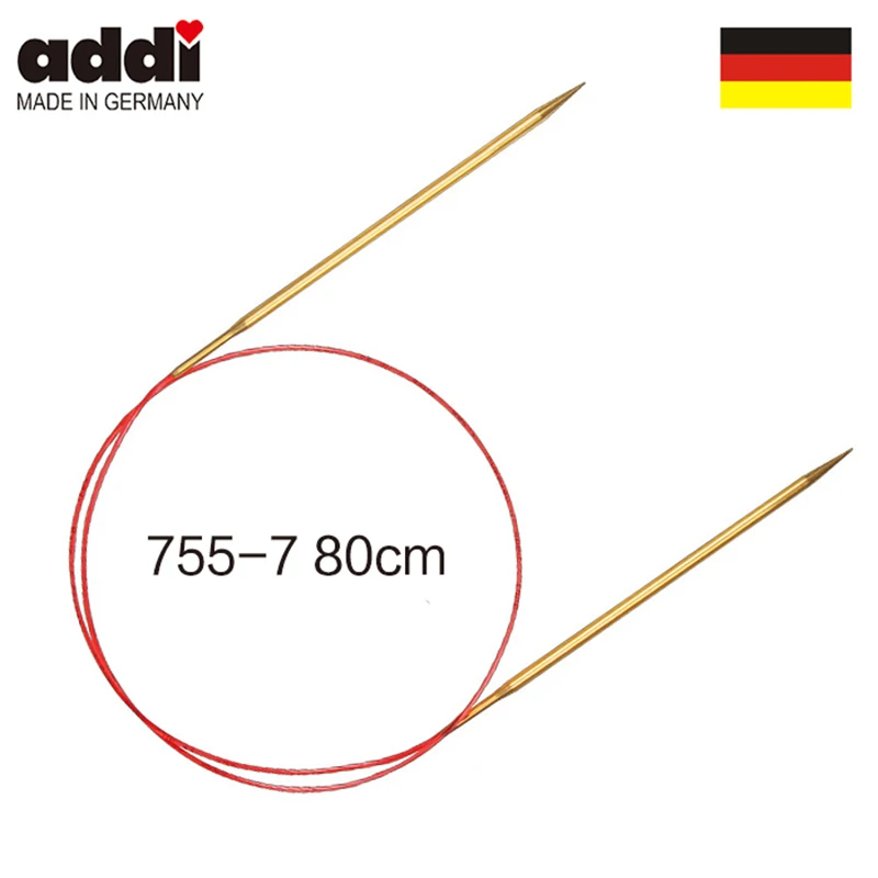 Кружевные спицы Addi не никелированные 80 см для вязания 755 7|lace wig needle|needle burrlace loop |