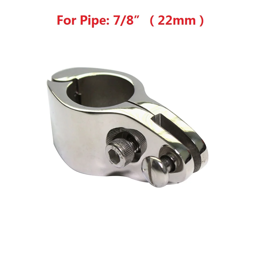 22mm 20 мм/22 мм/25/30/32 мм 316 Нержавеющая сталь место лодка БИМИНИ топ на петлях с 2 Винты Челюсти Слайд-простая установка морского оборудования - Цвет: 22mm