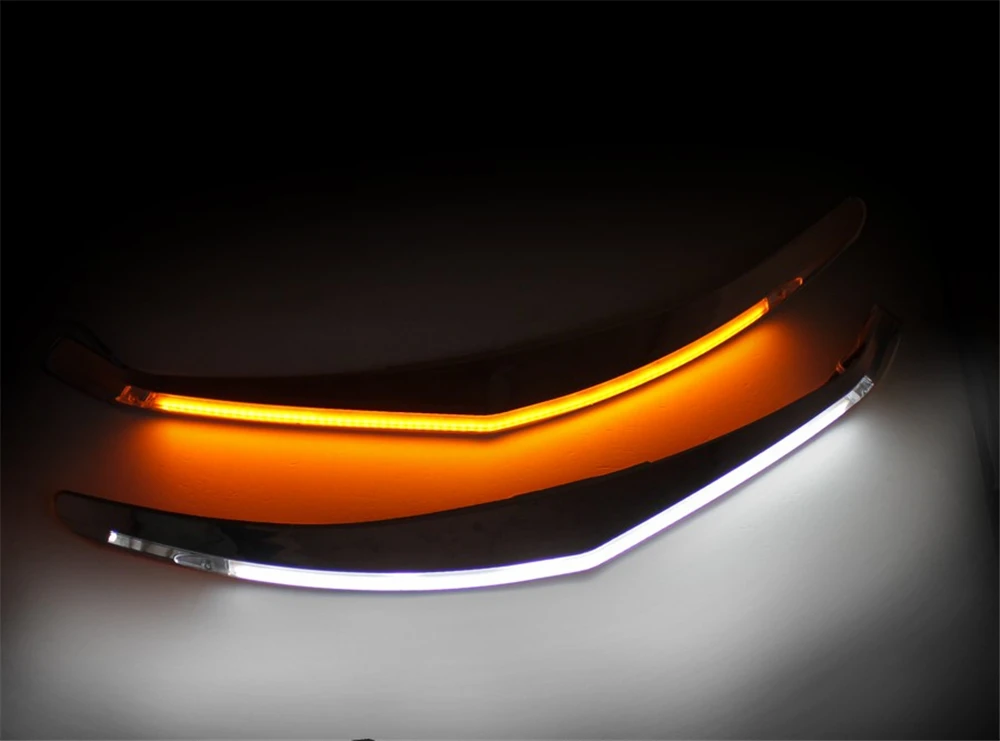 2 шт. украшение для автомобильной фары бровей указатель поворота 12V LED DRL