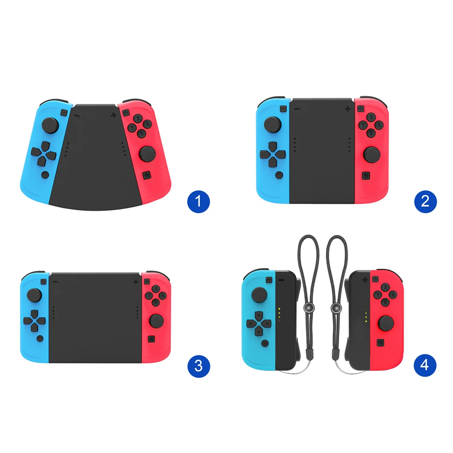Набор разъемов 5 в 1 для Nintendo Switch For Joy-Con игровой контроллер геймпада левый и правый