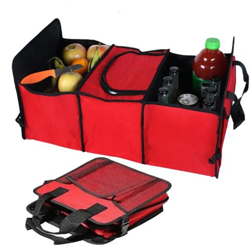 

Foldable Car Trunk Organizer Food Beverage Storage Bag Stowing Tidying Multi-function SUV Container Keep Warm Cold Insulated Box