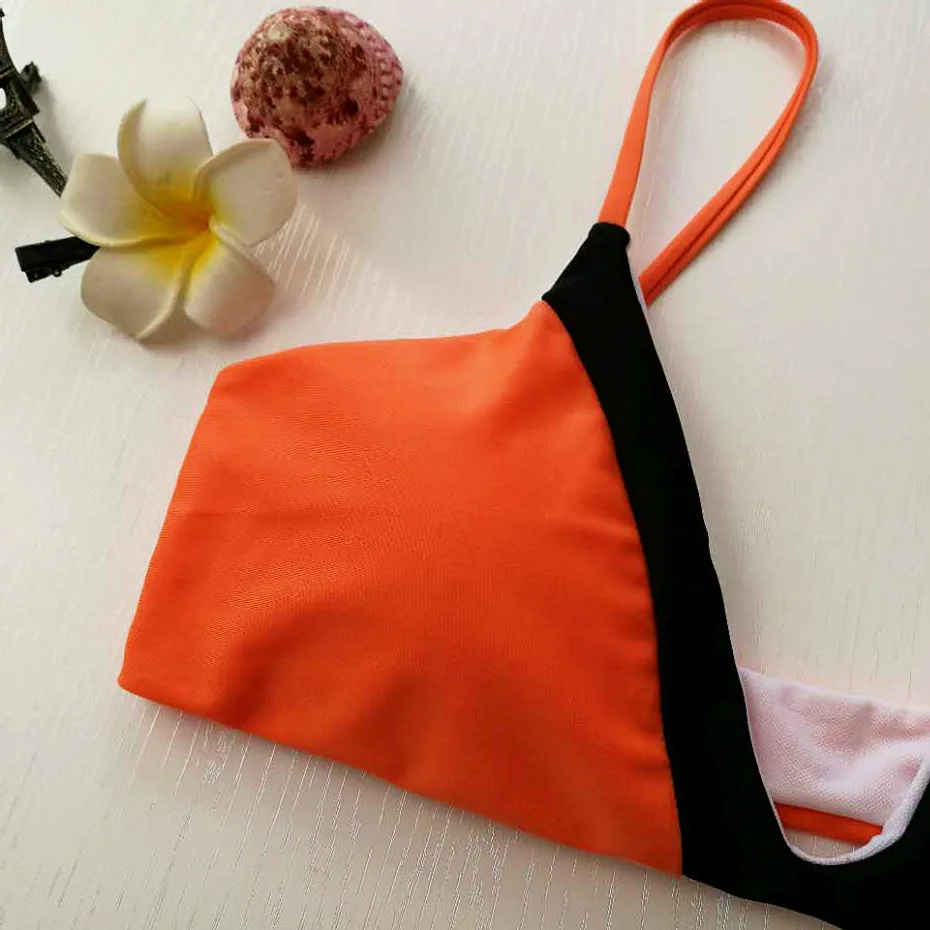 Jinyite купальник Бразильский стринги бикини Лоскутная бюстгальтер Для женщин