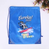wholesale custom drawstring bags with printing logo string backpack for kids 12 colors available