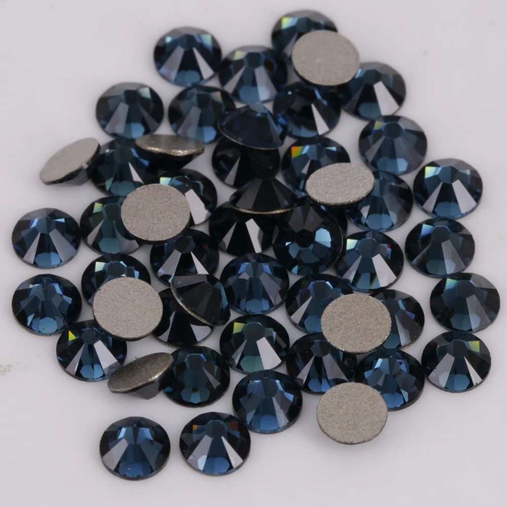 

Good Quality ss3-ss34 Montana Nail Art Glue On Rhinestones / Flat Back Non Hot Fix Crystal Stones