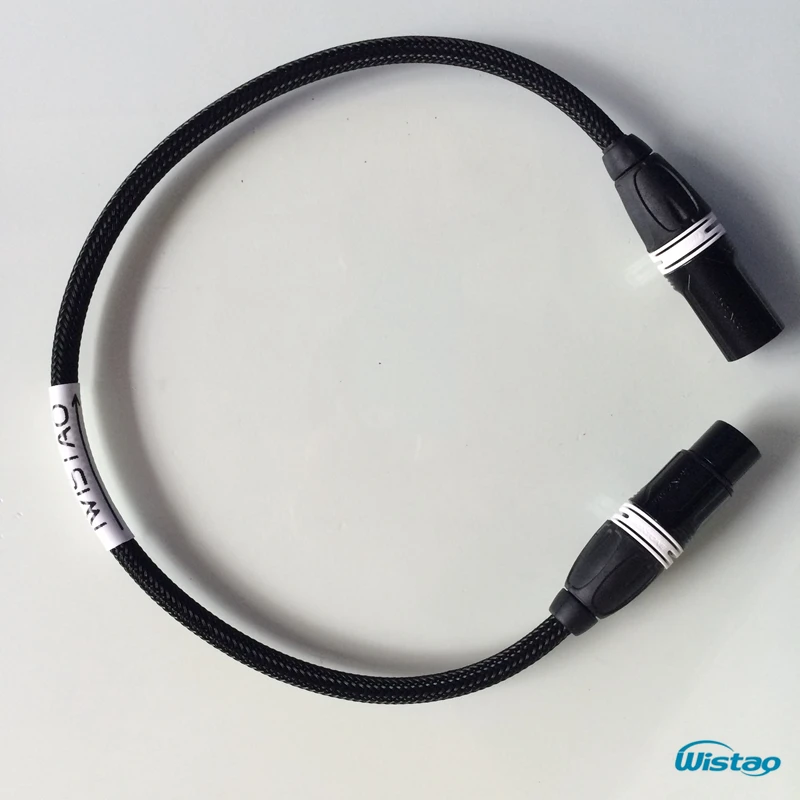Фото Hi-Fi XLR сбалансированный кабель, оригинальный аудиокабель Belden, профессиональные сигнальные кабели, позолоченные клеммы XLR 0,5-5 м, черный, Беспл... №2