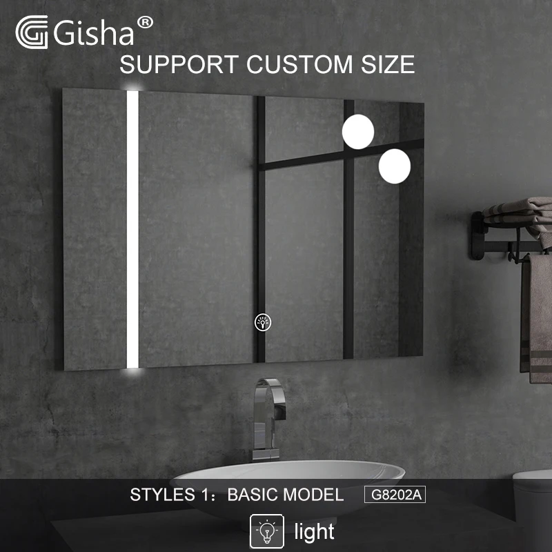 Custom size Smart Mirror  LED bathroom mirror backlit Mirror Anti-fog bath Mirror Makeup Mirror Bluetooth-compatible speaker