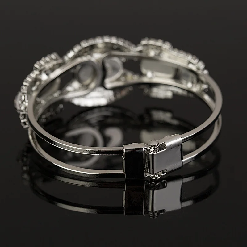 Женский браслет с кристаллами YFJEWE вечерние ювелирные изделия украшение для