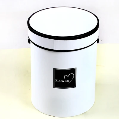 

1pcs Candy Boxes Wedding Party Favors and Gift Box Hug Flower Bucket With lid Florist Gift Packaging Box Event Party Supplies