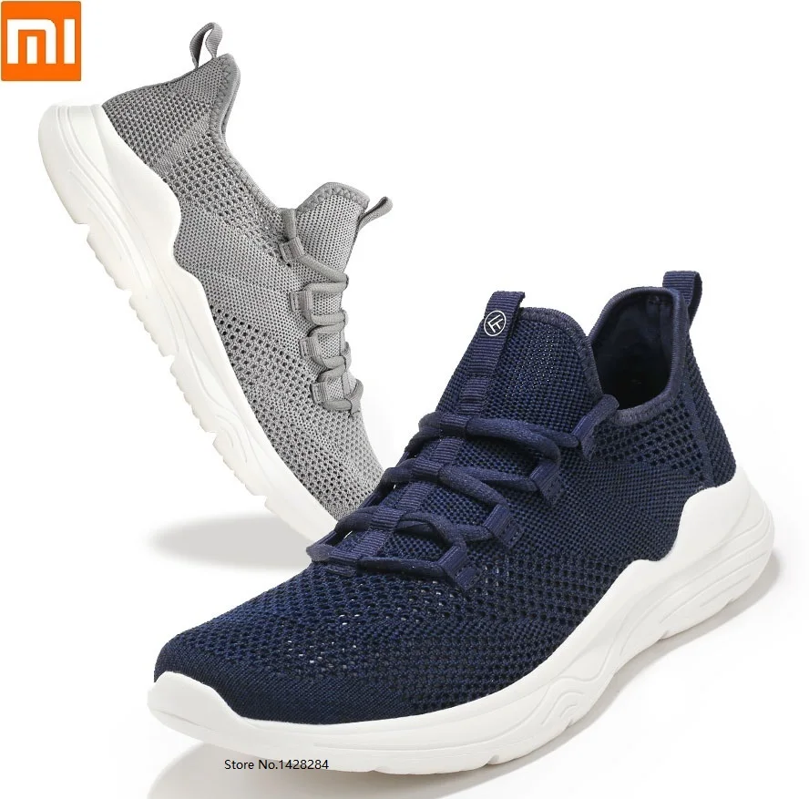 Xiaomi FREETIE мужские летающие тканые сетчатые дышащие светильник для бега высокая эластичность EVA подошва уличная спортивная обувь мужские кроссовки