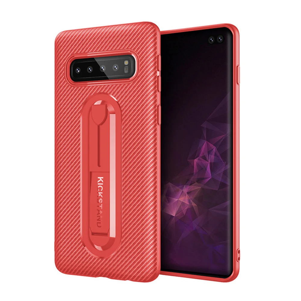 УГЛЕРОДНЫЙ волоконный кронштейн чехол для телефона samsung Galaxy S7 край S8 S9 S10 плюс
