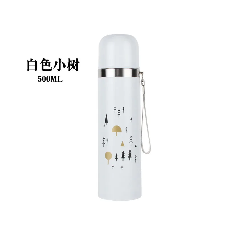 500 мл Термос из нержавеющей стали с вакуумной изоляцией бутылка для воды напитков