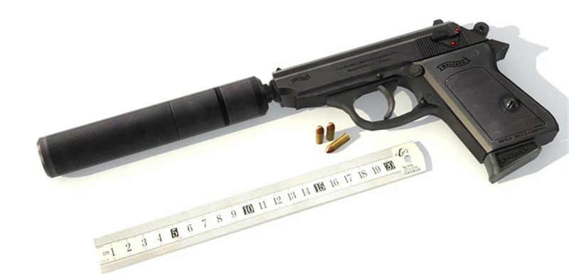 1:1 007 Walther P99 пистолет 3D бумажные Пазлы Модель оружие ручной работы Военная сборка