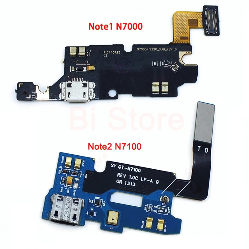 Сменный гибкий кабель для зарядки samsung Galaxy Note 1 N7000 2 N7100 микрофон USB порт разъем док