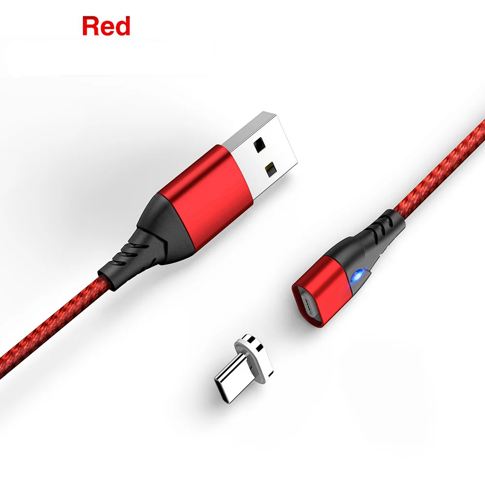 Red Cable Магнитный кабель CASEIER для iPhone, samsung, huawei, Xiaomi, быстрый Micro usb кабель для зарядки, USB type-c кабели для зарядки iPhone 3A - Цвет: Red Cable