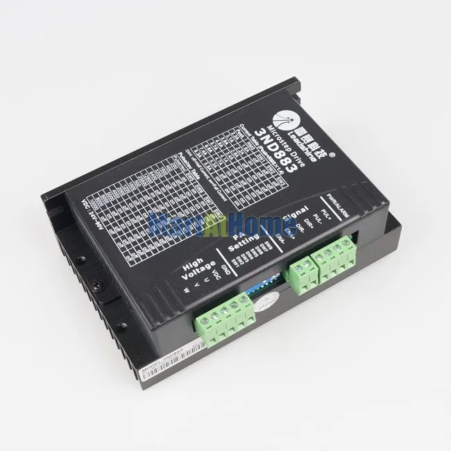 Новый Leadshine 3ND883 CNC микро шаговый Драйвер 3 фазный 80 В постоянного тока 8.3A (RMS 5.9A) 300