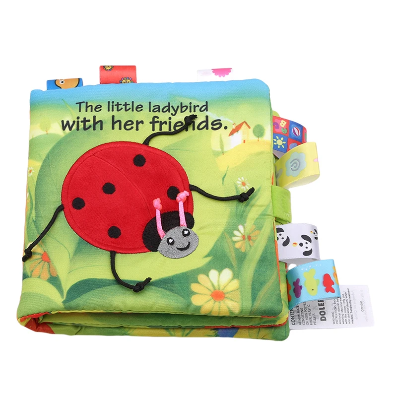 Погремушки для младенца 6 страниц детские ранние тканевые книги обучение