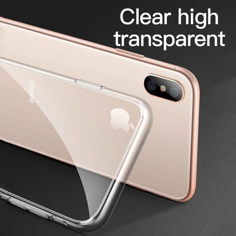 TOTU Air Cushion прозрачный чехол/Чехол/чехол для iPhone X XR Xs Max компактные Ультра Премиум