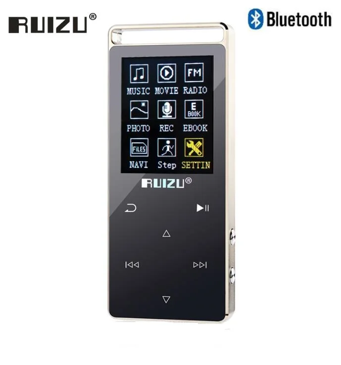 Оригинальный bluetooth MP3 плеер RUIZU D01 8 ГБ сенсорный экран 1 дюйма диктофон FM
