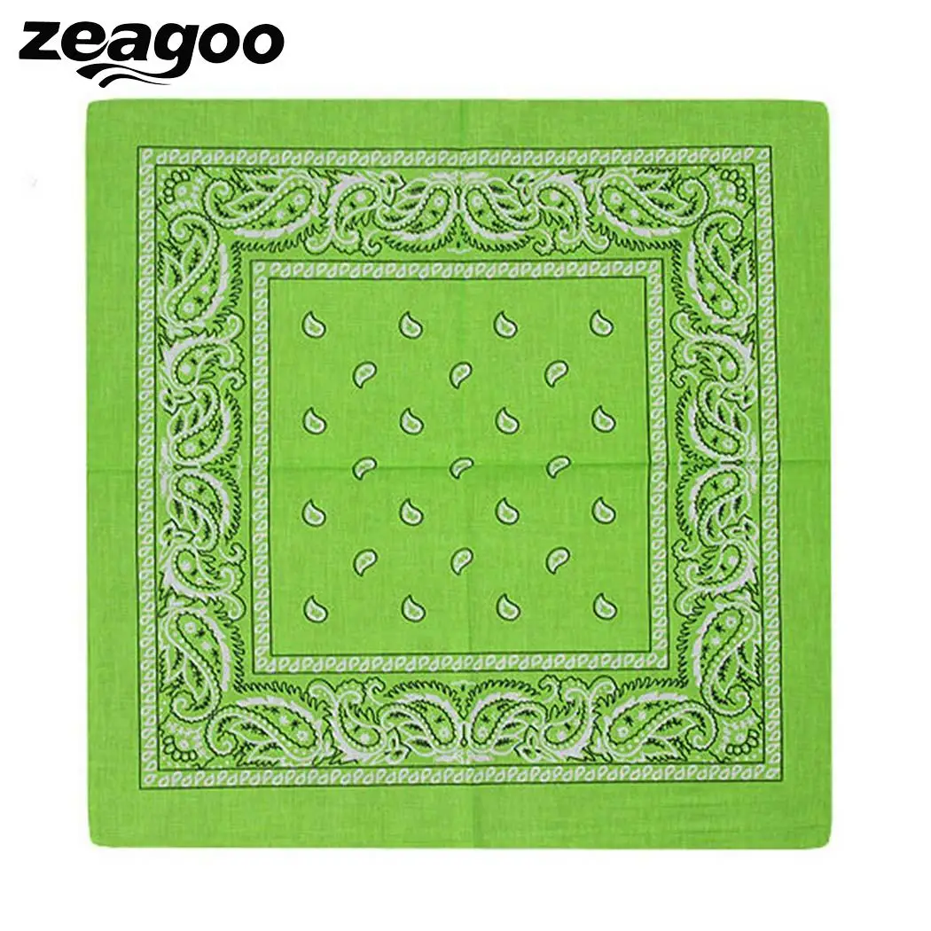 Zeagoo 1 шт. унисекс хип хоп черный Пейсли Бандана головной убор повязка шарф для