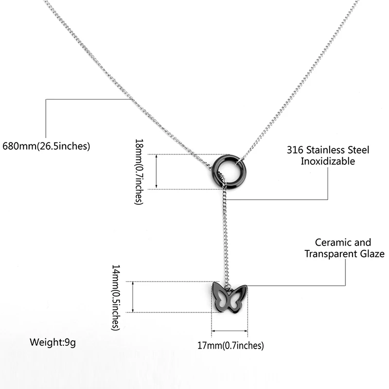 2018 образец винтажное керамическое ожерелье с бабочкой и свитером для женщин