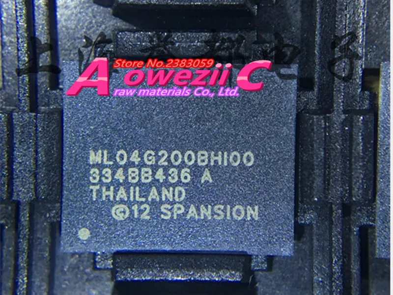 

Aoweziic 100% Новый оригинальный S34ML04G200BHI00 BGA чип памяти S34ML04G200BH100