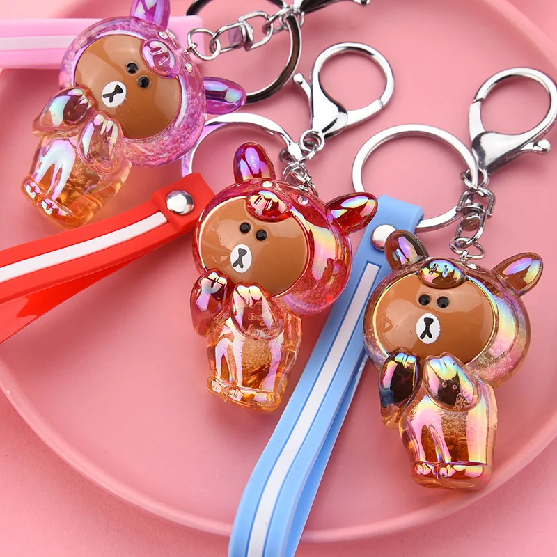 Новая акриловая кукла симфония пузырьковый медведь брелок мягкий клей ручной