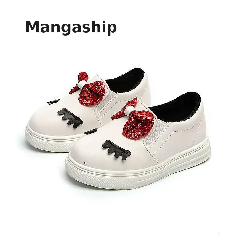 Летняя детская обувь для девочек Повседневная парусиновая на плоской подошве