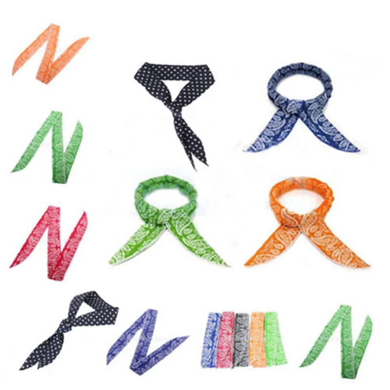 Летний ледяной шарф нетоксичный охладитель для шеи охлаждающая повязка тела на