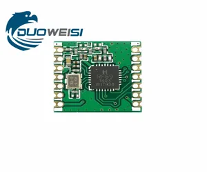 RFM69C RFM69CW FSK беспроводной модуль трансивера SX1231 13 дБ 433 МГц 868 МГц 915 МГц SPI 16*16 мм