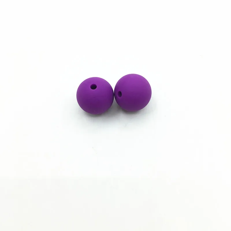 purple 10 мм 1000 шт Силиконовые Ожерелья s бусины для прорезывания зубов набор колье DIY BPA бесплатно силиконовые детские Прорезывания Зубов Бусины Оптом - Цвет: purple