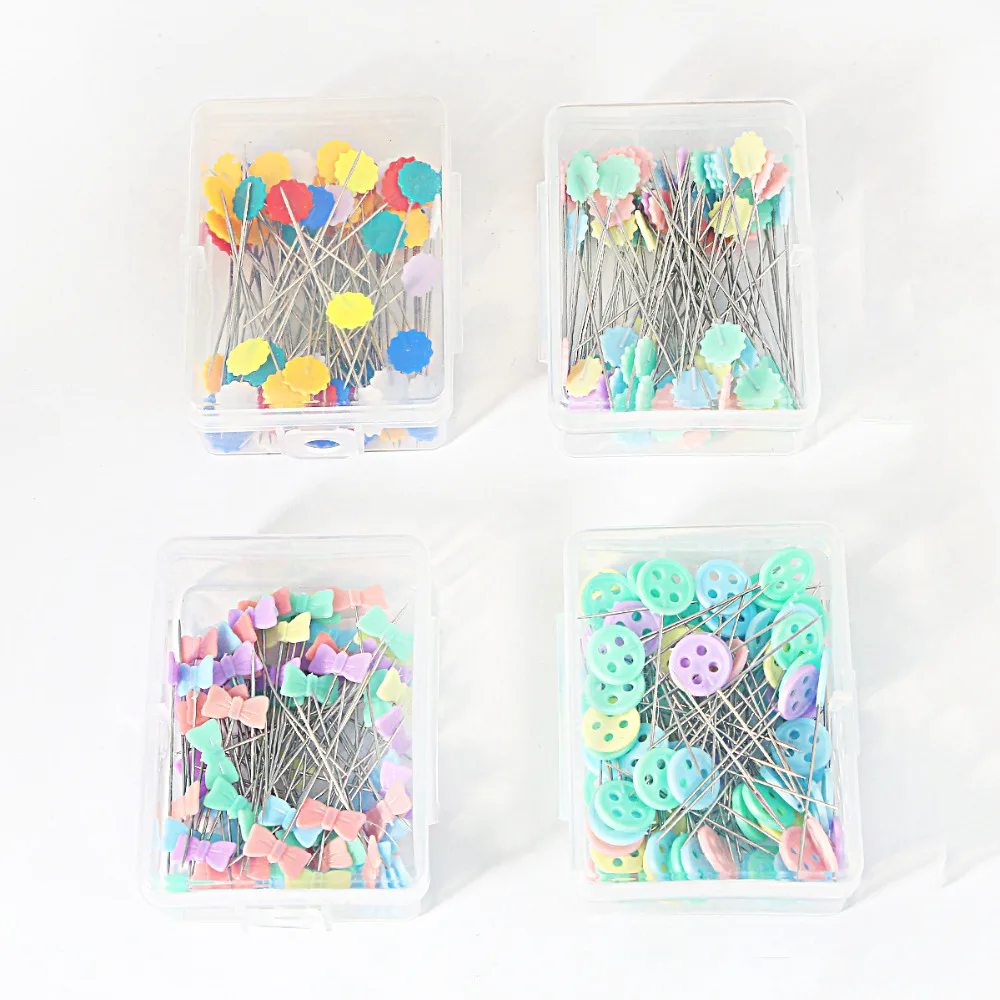 100pcs/box DIY Crafts Jewelry Findings Patchwork Pins Needles Dress Making Weddings Corsage Florists Sewing Pin with box | Украшения и