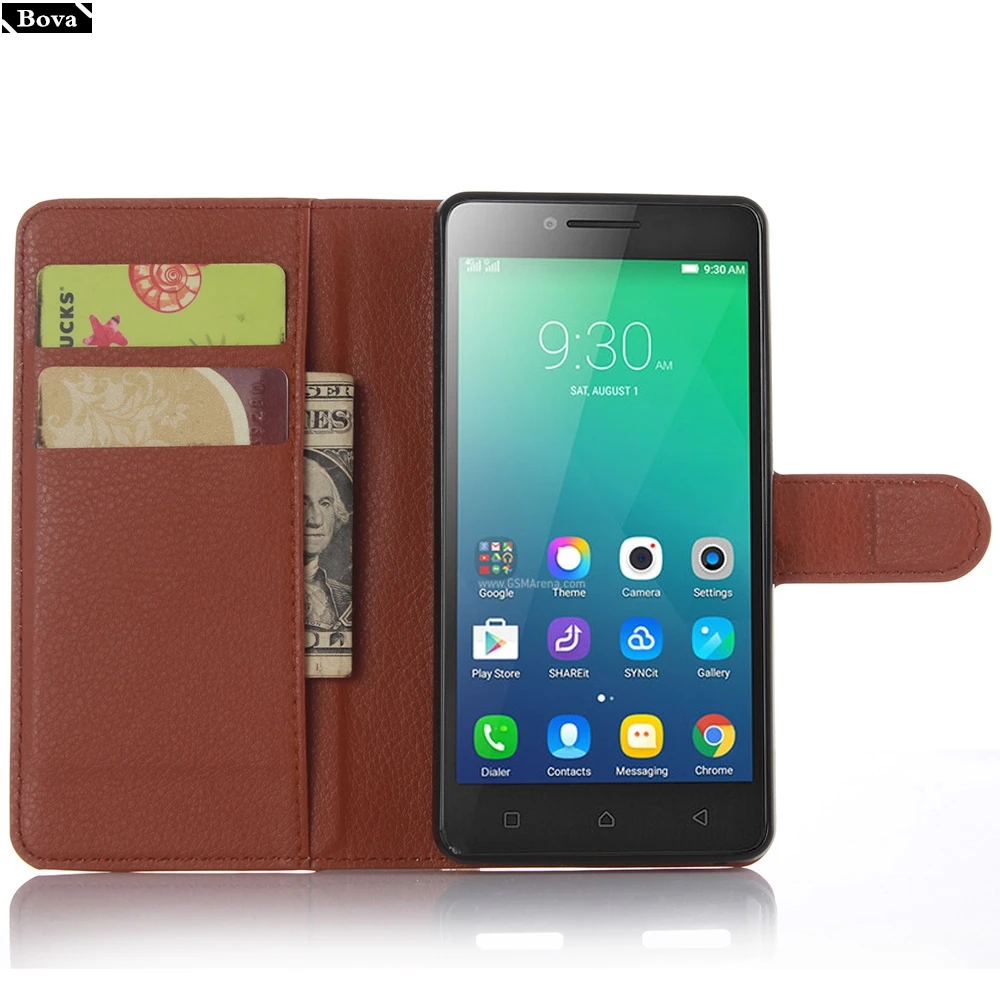 Чехол для Lenovo A6010 чехол-бумажник из искусственной кожи с держателем карт чехол