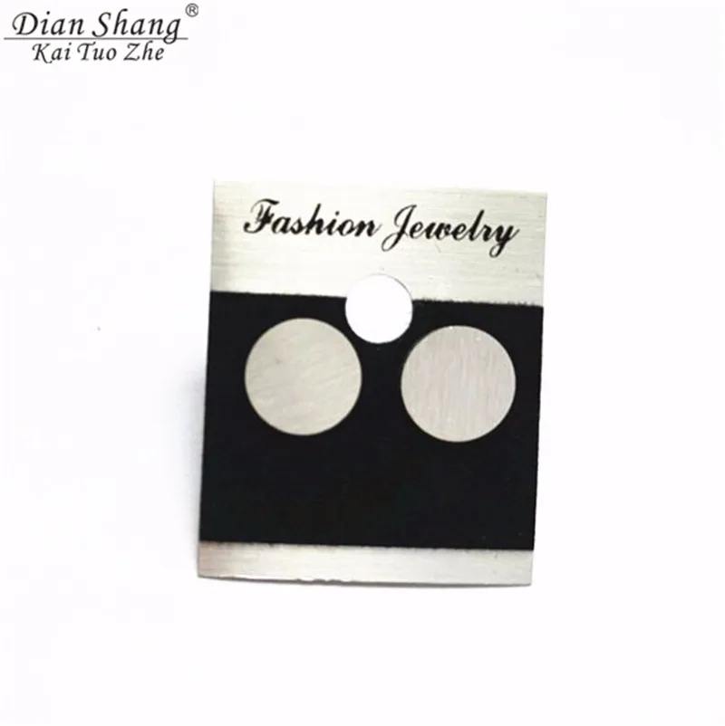 Серьги-гвоздики женские из нержавеющей стали небольшие круглые сережки цвета