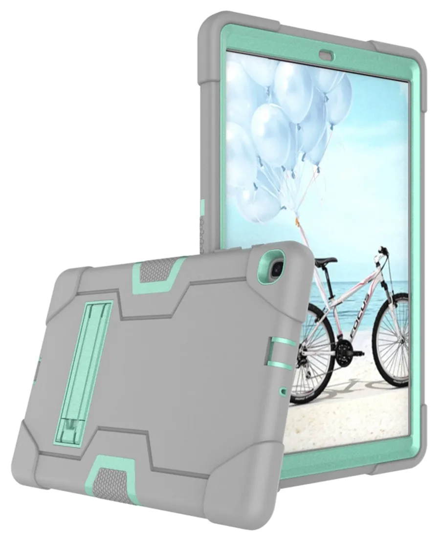 HBHL Детский безопасный бронированный силиконовый чехол для samsung Galaxy Tab A 10,1 SM-T510 SM-T515 T510 T515 защитный чехол для планшета+ пленка+ ручка - Цвет: HBHL