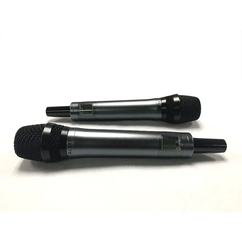 RLAKY двойной способ цифровой UHF беспроводной микрофон с 2 металлические Handhelds для