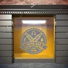 Новые поступления стены переводные наклейки на окна Vape магазин паров Vape магазин логотип Водонепроницаемый наклейки Съемный текст для покупок с логотипом LC092