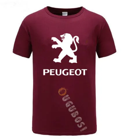 Футболка мужская с коротким рукавом модная рубашка для Peugeot Летний стиль |