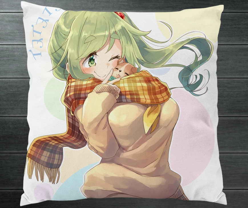 Манга раскладной лагерь юру Aoi Inuyama мультяшный двухсторонний Чехол-Подушка