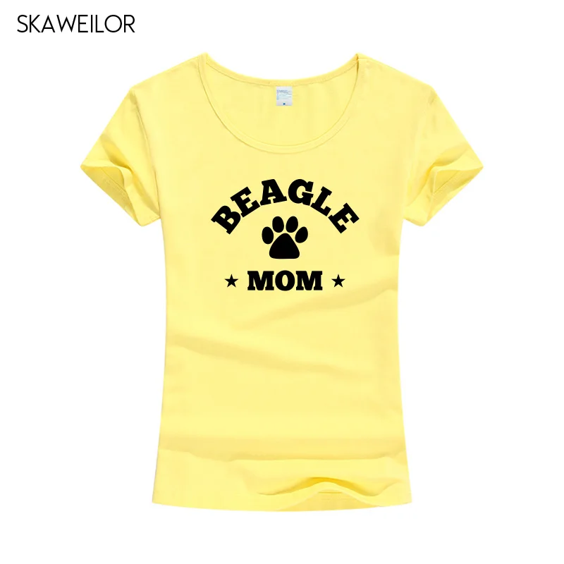 Beagle Dog футболка с изображением владельца питомца мамы хлопковая летняя модная