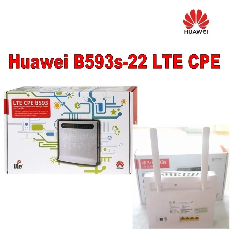 Бесплатная доставка 100 Мбит/с Разблокировка 4G LTE CPE маршрутизатор Huawei B593 B593S 22 +