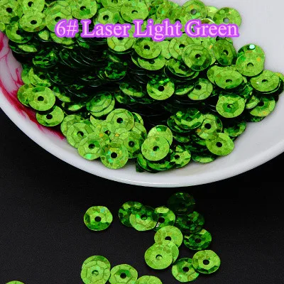 Круглая блестящая круглая пайетка 50 г 8 мм | Дом и сад