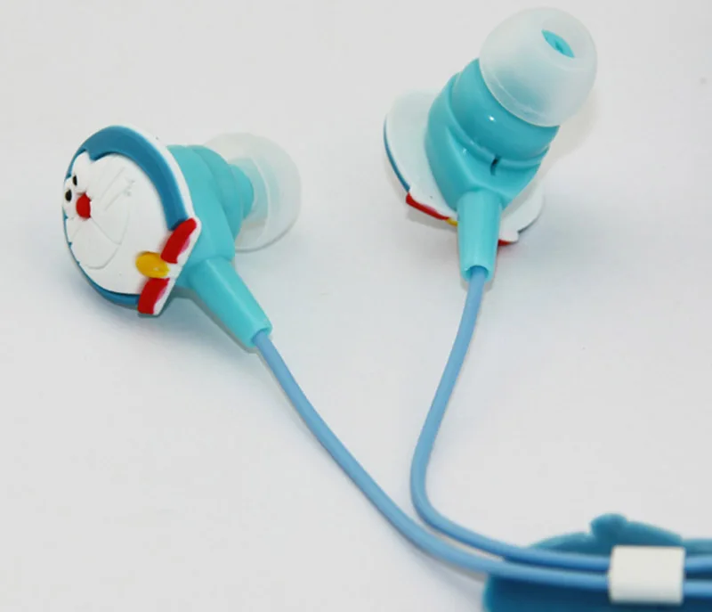 Мультфильм Doraemon проводные наушники милые аниме 3,5 мм наушники-вкладыши Прямая