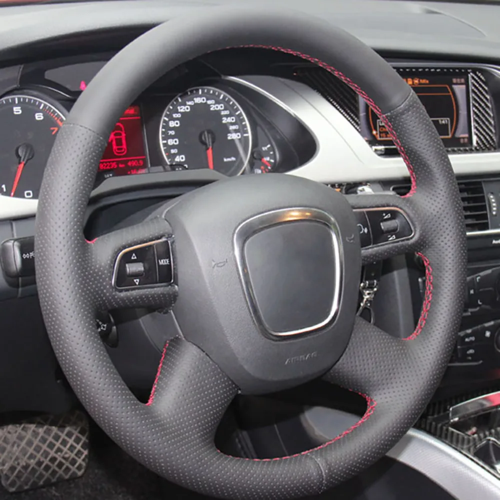 Чехол для руля Audi Old A4 B7 B8 A6 C6 2004 2011 Q5 2008 2012 Q7 2005 2011|Чехлы на руль| |