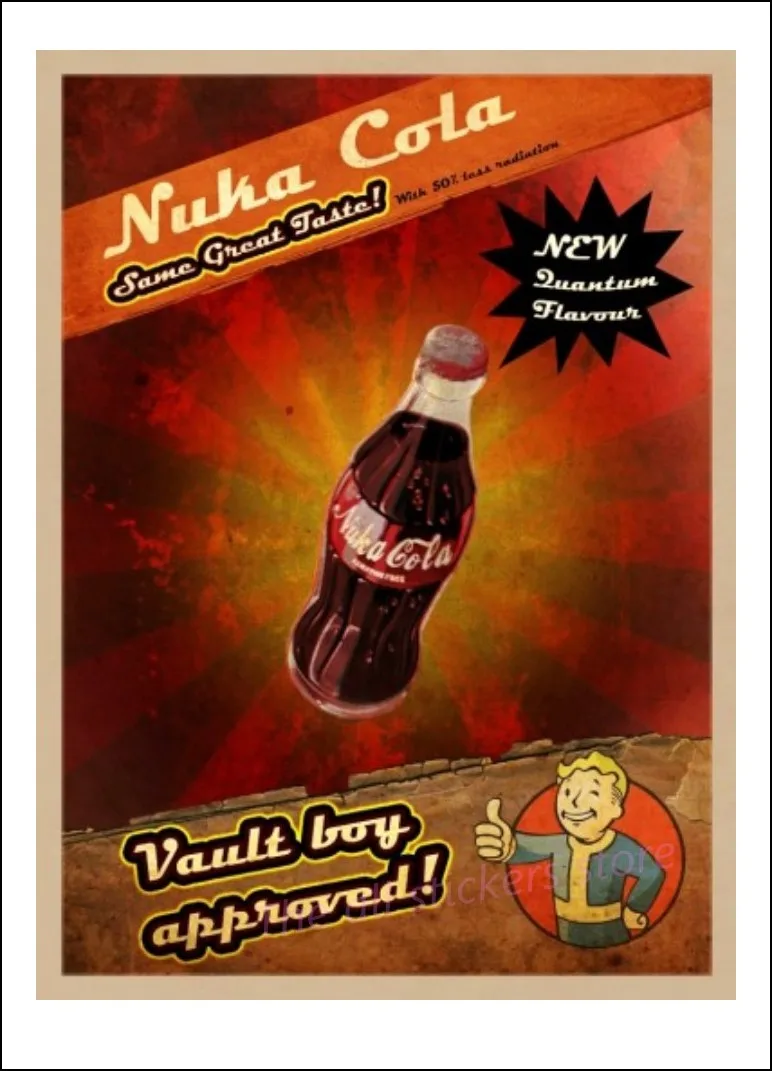 28 стилей Fallout 3 4 постер из крафт-бумаги для классических игр бара кафе гостиной