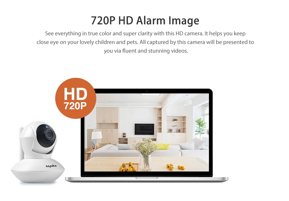 SANNCE 915 МГц Беспроводная охранная сигнализация 1 720P ip-камера+ 4 дверных датчика Wi-Fi сеть защитник детский монитор камера наблюдения