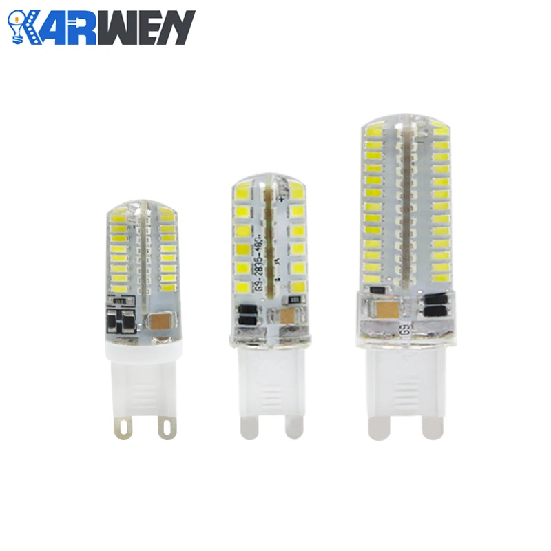 KARWEN светодиодный G9 Кукуруза лампа 220 В 3 Вт 5 SMD 3014 2835 48 64 104 s супер яркий 360 | Светодиодные лампы и трубки -32834751065