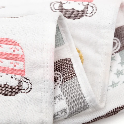 Детское муслиновое одеяло для новорожденного из хлопка очень мягкое