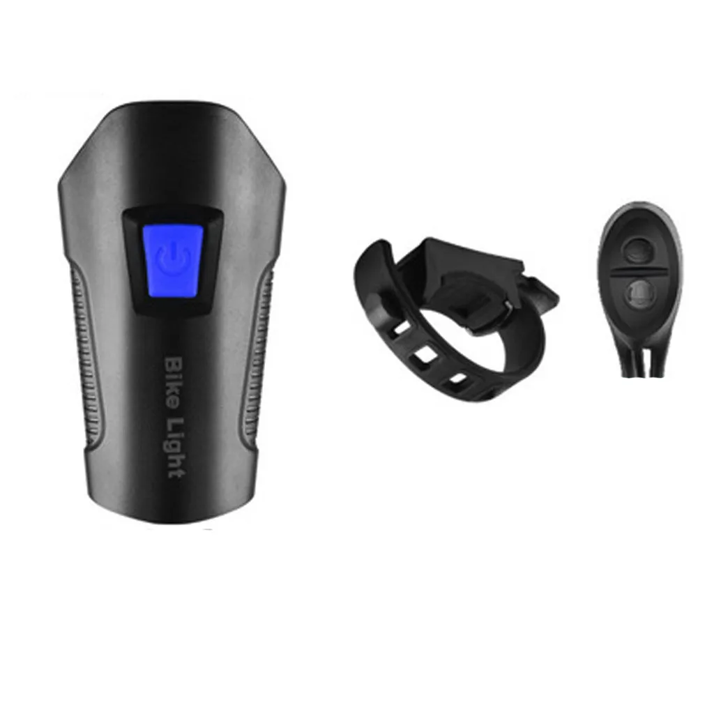 blue Супер Яркий USB 4 режима перезаряжаемая велосипедная лампа велосипедный передний светильник мигающий кронштейн водонепроницаемый универсальный 20 - Цвет: blue
